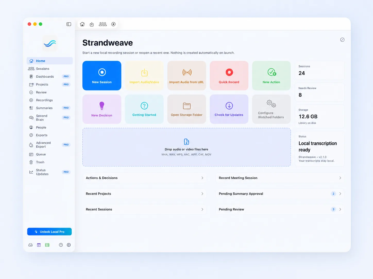 Strandweave Light theme preview.
